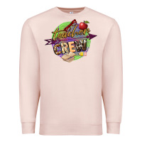 Pale Pink teacher crew Premium Sweatshirt - NancyCooperArtShop