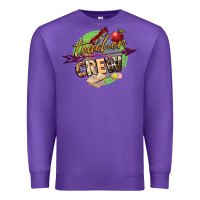 Purple teacher crew Premium Sweatshirt - NancyCooperArtShop