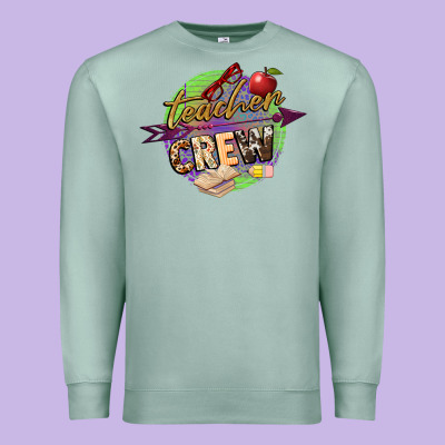Teacher Crew Premium Sweatshirt Designed By Nancycooperartshop