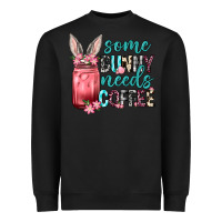Black Some Bunny needs coffee Heavyweight Sweatshirt - Neo Western