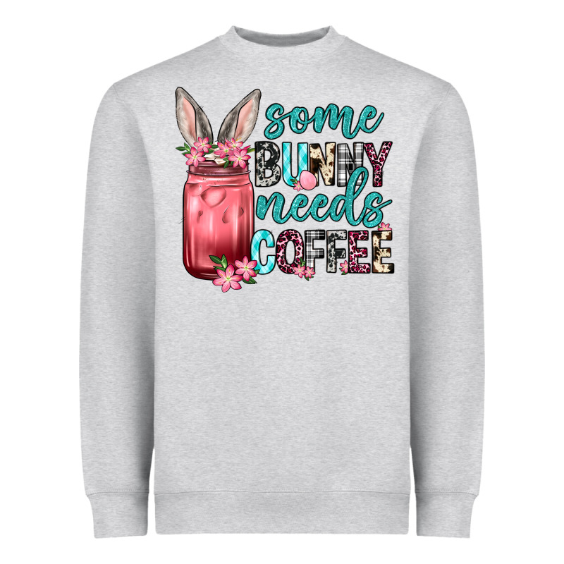 Some Bunny Needs Coffee Heavyweight Sweatshirt by Neo Western | Teevron