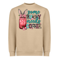 Mushroom Some Bunny needs coffee Heavyweight Sweatshirt - Neo Western
