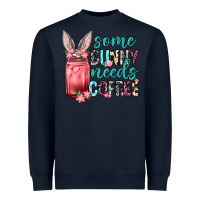 Navy Some Bunny needs coffee Heavyweight Sweatshirt - Neo Western