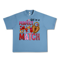 Pebble Blue we're a perfect match Urban Heavy Tee - OliviaCreatesArt
