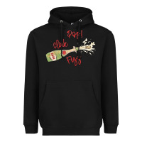 Black cheers to the new year Heavyweight Hoodie - MaliasSmallBusiness
