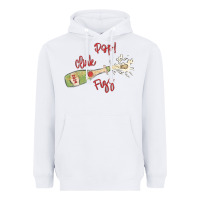 White cheers to the new year Heavyweight Hoodie - MaliasSmallBusiness