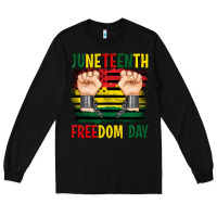 Black juneteenth freedom day Long Sleeve Tee - Artiststas