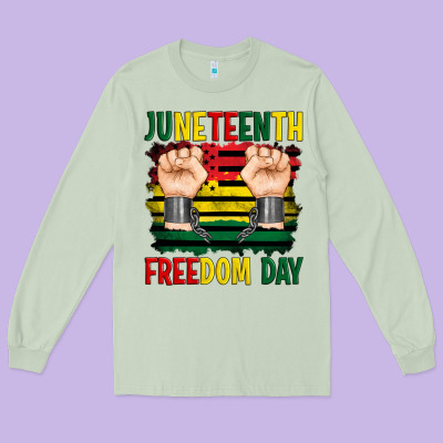 Juneteenth Freedom Day Long Sleeve Tee Designed By Artiststas