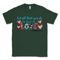 Sports Green let all that you do be done in love Classic Tee - JahusDesignShop