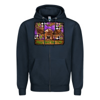 Navy happy mardi gras y'all cow Zipper Hoodie - Jasminsmagicworld
