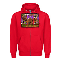 Red happy mardi gras y'all cow Zipper Hoodie - Jasminsmagicworld