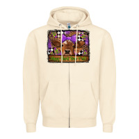 Sandshell happy mardi gras y'all cow Zipper Hoodie - Jasminsmagicworld