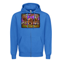 True Royal happy mardi gras y'all cow Zipper Hoodie - Jasminsmagicworld