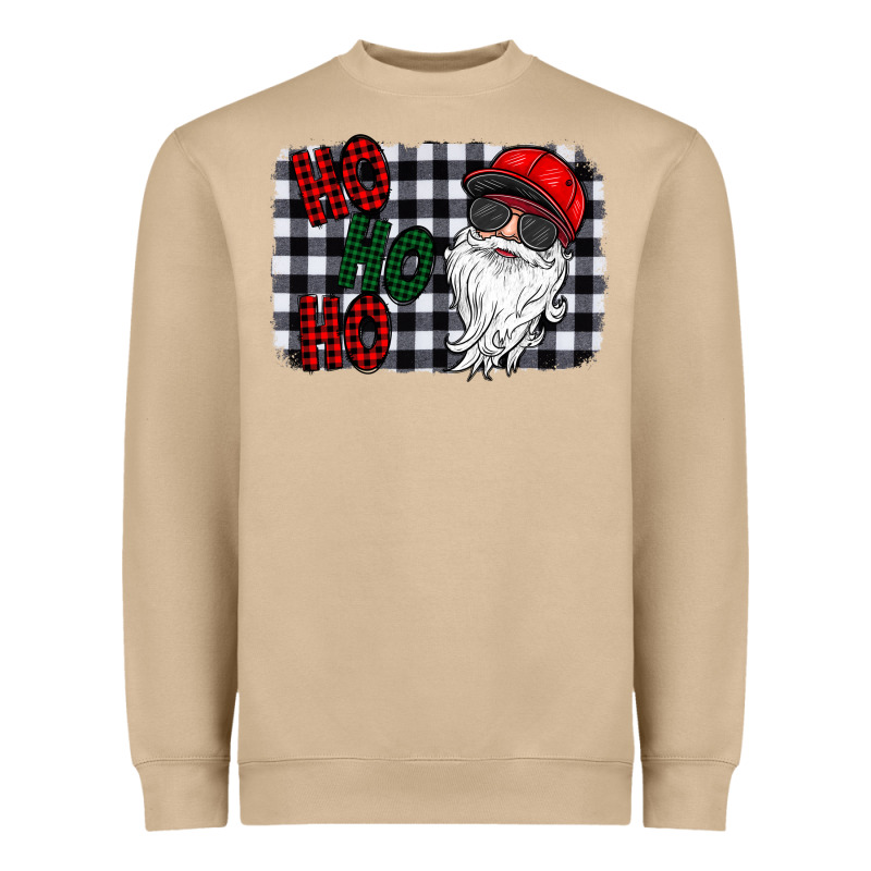 Ho Ho Ho Heavyweight Sweatshirt by CowhideDigitalArt | Teevron