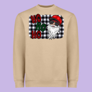 Ho Ho Ho Heavyweight Sweatshirt Designed By Cowhidedigitalart