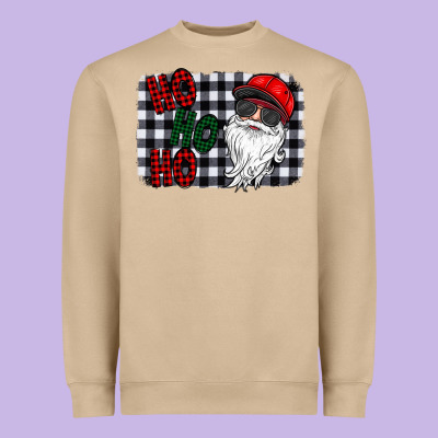 Ho Ho Ho Heavyweight Sweatshirt Designed By Cowhidedigitalart