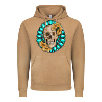 Vintage Camel skull with gemstone and sunflower Vintage Hoodie - RanaPortraitStore