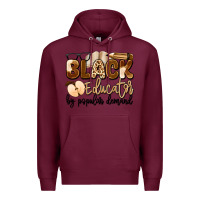 Burgundy black educator by popular demand Premium Hoodie - Artiststas