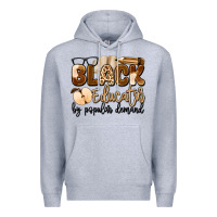 Heather Grey black educator by popular demand Premium Hoodie - Artiststas