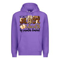 Purple black educator by popular demand Premium Hoodie - Artiststas