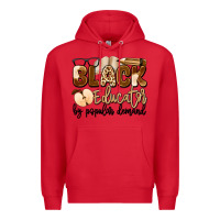 Red black educator by popular demand Premium Hoodie - Artiststas