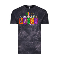 Cloud Black nurse mardi gras Vintage Tee - RacoonDesign