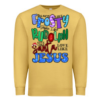 Antique Gold dance like frosty shine like rudolph Premium Sweatshirt - MaliasSmallBusiness