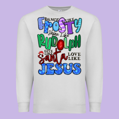 Dance Like Frosty Shine Like Rudolph Premium Sweatshirt Designed By Maliassmallbusiness