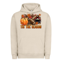 Pigment French Oak Tis' the season Football and maroon helmet Urban Hoodie - NancyCooperArtShop