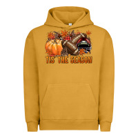 Pigment Peanut Butter Tis' the season Football and maroon helmet Urban Hoodie - NancyCooperArtShop