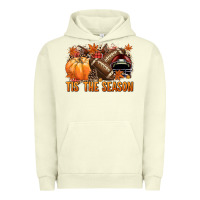 Pigment Pistachio Tis' the season Football and maroon helmet Urban Hoodie - NancyCooperArtShop