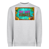 Heather Grey hot wife summer skinny metal can holder Heavyweight Sweatshirt - HRA Design Shop
