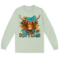 Matcha barn hair don't care long haired cow Long Sleeve Tee - Jasminsmagicworld