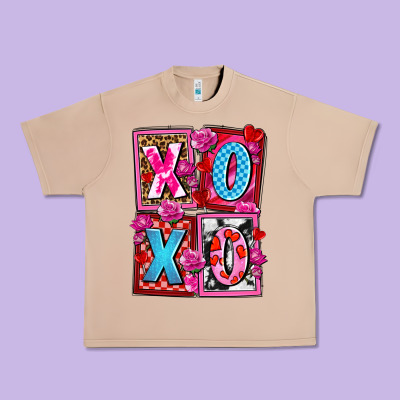 Xoxo With Roses And Candies Olivia Urban Heavy Tee Designed By Oliviacreatesart