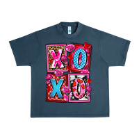 Midnight Navy xoxo with roses and candies olivia Urban Heavy Tee - OliviaCreatesArt