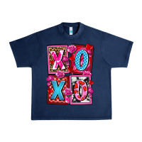 Navy xoxo with roses and candies olivia Urban Heavy Tee - OliviaCreatesArt