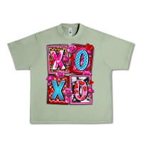 Oil Green xoxo with roses and candies olivia Urban Heavy Tee - OliviaCreatesArt