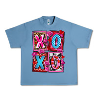 Pebble Blue xoxo with roses and candies olivia Urban Heavy Tee - OliviaCreatesArt