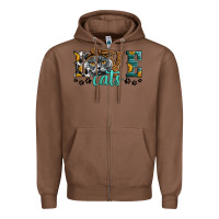 Chestnut love cats scottish fold Zipper Hoodie - LillyAllenDesigns