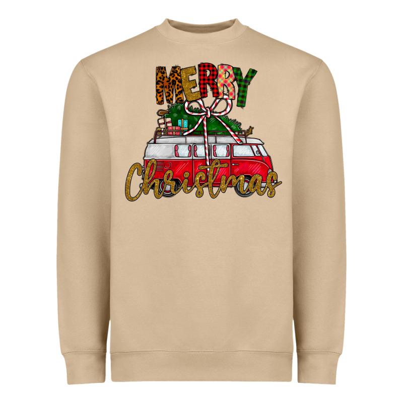 Merry Christmas Heavyweight Sweatshirt by CowhideDigitalArt | Teevron