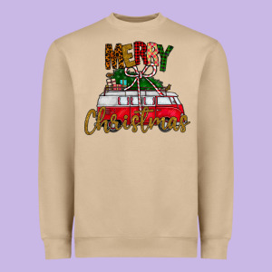 Merry Christmas Heavyweight Sweatshirt Designed By Cowhidedigitalart