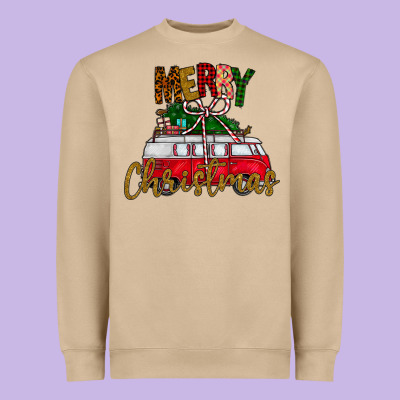 Merry Christmas Heavyweight Sweatshirt Designed By Cowhidedigitalart