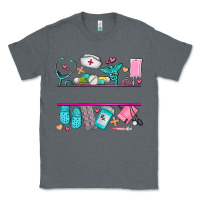 Charcoal Heather nurse elements with costom name Classic Tee - AdoDesignShop