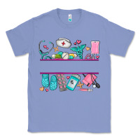 Colony Blue nurse elements with costom name Classic Tee - AdoDesignShop