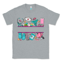 Heather Grey nurse elements with costom name Classic Tee - AdoDesignShop