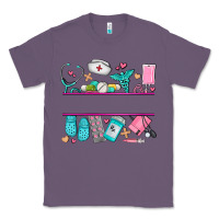 Lavender nurse elements with costom name Classic Tee - AdoDesignShop