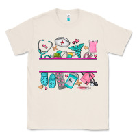 Natural nurse elements with costom name Classic Tee - AdoDesignShop