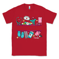Red nurse elements with costom name Classic Tee - AdoDesignShop