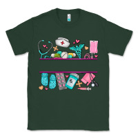 Sports Green nurse elements with costom name Classic Tee - AdoDesignShop