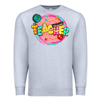 Heather Grey teacher Premium Sweatshirt - NancyCooperArtShop